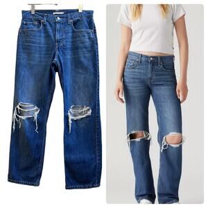 Levi’s Women’s Cotton Low Pro Busted Knees Jeans Size 31 Style A09640006